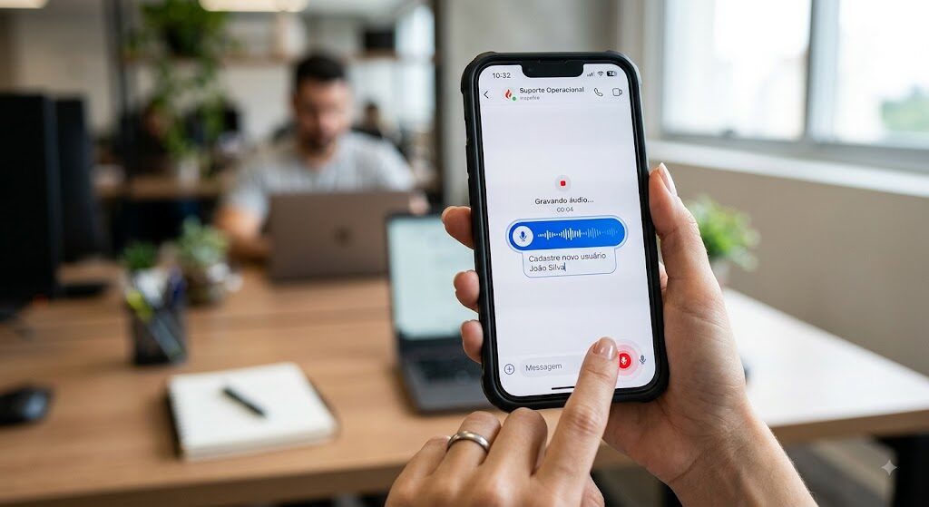 O Fim do Trabalho Manual: Gestão por Voz e Texto